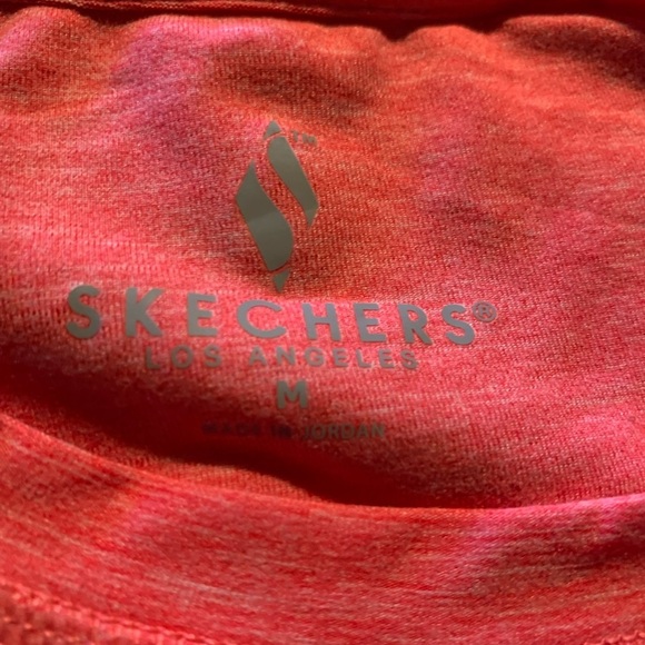 Sketchers Womems Workout Short Sleeve T-Shirt Size Medium pink - Picture 3 of 3